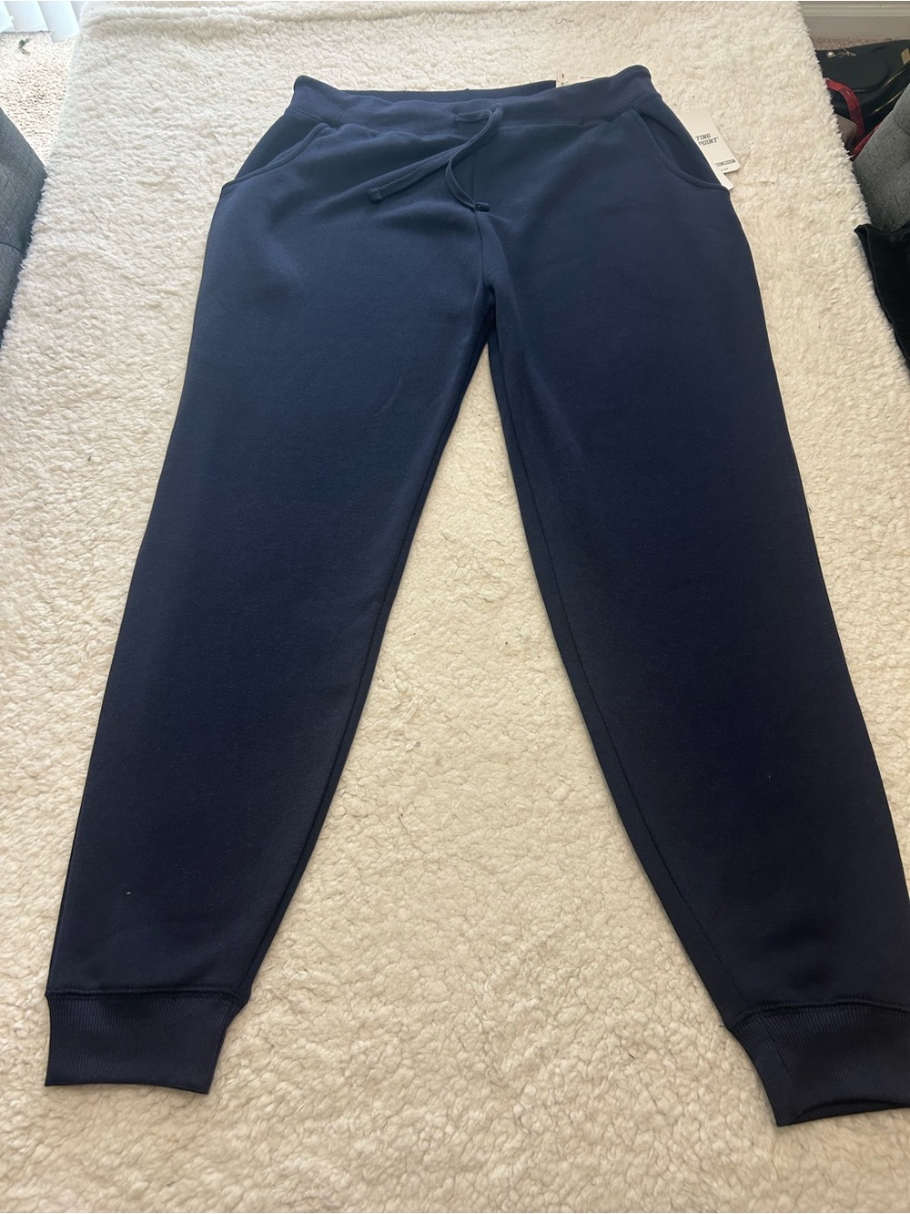 Women’s Navy Pull-On Jogger Pants with Drawstring